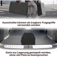 YARDIN 2 rampas de acera, rampa de umbral de puerta de goma, rampa de acera para automóvil, motocicleta, umbral de puerta de rampa para vehículo de silla de ruedas para bordillos de 10 cm de alto, negro - 53x32x10 cm