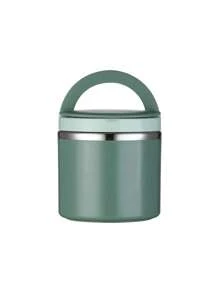 1 Pieza Recipiente térmico portátil para sopa Caja de Bento aislada con sello Envase de alimentos con asa Caja de almuerzo de gran capacidad de acero inoxidable para salidas, campamentos y viajes, 630/1000ml Taza térmica aislada para sopa Recipiente de alimentos de acero inoxidable para bento apto para microondas para la escuela