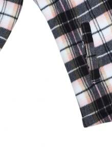 Women's Berber Lined Full-Zip Hoodie - 黑色/深粉 - 查看 5