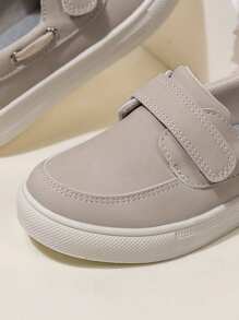 New Spring/Summer/Autumn Kids' Loafers With Hook-And-Loop, Non-Slip Wear-Resistant Sneakers, One-Push Casual Soft Sole Breathable Comfortable Driving Loafers
