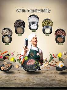 Electric Salt And Pepper Grinder Set, Gravity Electric Pepper Grinder Battery Operated Automatic Salt Grinder With LED Blue Light Salt And Pepper Mill Set Adjustable Coarseness, (1pc/2pcs)Black