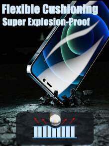 4 Pcs Protective Hydrogel Film Compatible With IPhone Gift For Birthday, Family, Friends Phone Screen Protector, Phone Accessories Waterproof Shockproof Anti-Fall Anti-Fall Scratch Resistant Anti-Fingerprint Full Cover