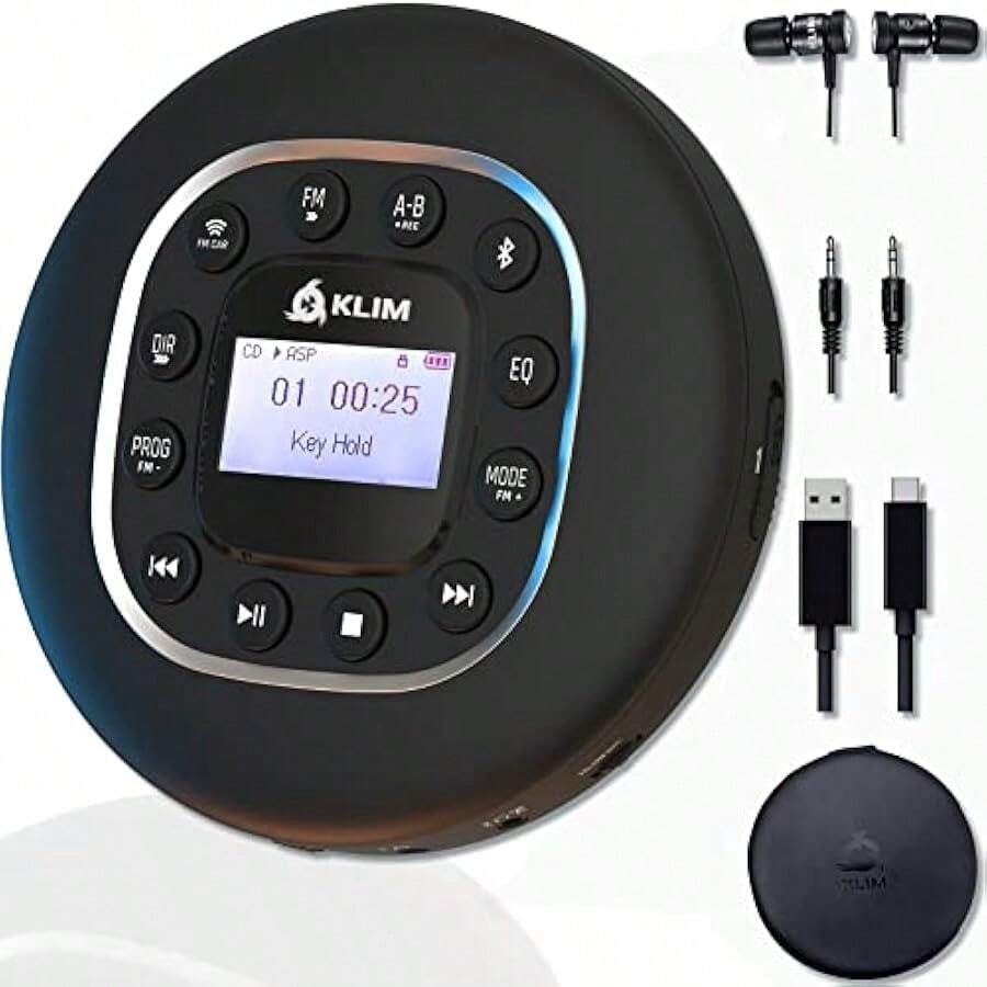 klim-journey-portable-cd-player-walkman-long-lasting-battery-2024