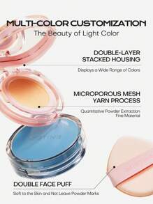 MISTINE 空气垫，具有自然露水效果，保湿滋养粉霜，适合混合性皮肤，中等遮瑕力，LF110S 13g 1 件