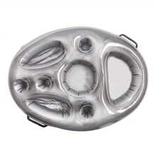 Portable Inflatable PVC Water Ice Bar, Party Floating Drink Holder, Porous Coaster Tray For Summer Pool Supplies - Grey - View 6