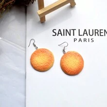 2 szt. Kolczyki z ciasteczkami, Realistyczne kolczyki z imitacją jedzenia, Kolczyki z ciasteczkami dla kobiet do codziennego noszenia, Prezent dla miłośników ciasteczek