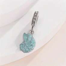 1 件迷人海洋系列珍珠吊坠，蓝色贝壳、海星和螃蟹吊坠，螃蟹、鱼尾、贝壳吊坠，适合 DIY 手链和项链首饰制作 - 彩色 - 查看 9