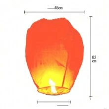 5/10 Sky Lanterns (With Fuel Candles) For Ramadan, Eid Al-Adha Colorful Paper Wishing Oval Sky Lanterns, Romantic Wishing Lanterns, Couple Sky Lanterns, Valentine's Day Daily Wishing Lanterns - Six Colors - View 7
