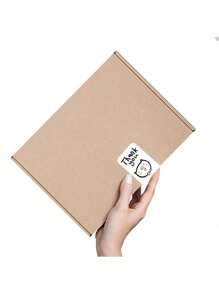 100pcs Thank You Stickers, Cute "Thank You" Gift Box Sealing Stickers, Party Gift Label Stickers