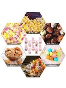 10/30/50Pcs Easter Cute Rabbit Greeting Card Candy Bag Bunny Easter Party Exchange Card Candy Package Gift Prizes - Multicolor - View 8