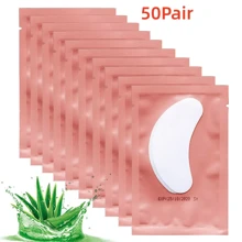 25/50/100 Pairs Under Eye Patches, Isolation Eyelash Extension Pads, Under Eye Gel Pads For Pro Salon And Individual, DIY Lashes Extension Supplies (Pink) - Pink - View 2