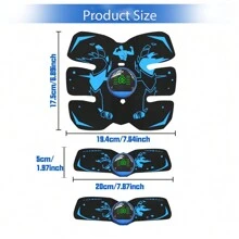 Slouchy Abdominal Exerciser Electric Abdominal Exercise Easy To Build Abdominal/Arm/Leg Muscles - Blue - View 2