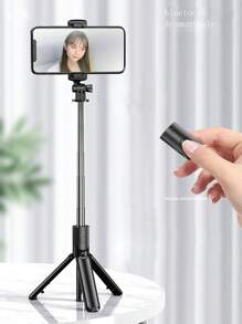 Trípode/palo para selfies con Bluetooth retráctil y conveniente para llevar el soporte para teléfono móvil