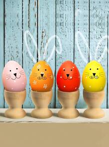 3pcs Wooden Egg Cups Unfinished Wooden Egg Holder Wooden Egg Cup Holder Wooden Egg Holder DIY Wooden Craft Easter Birthday Party Supplies- Perfect For Painting And Decorating Eggs,Party Home Decorations, Holiday Party Decorations, Home Spring Party Decorations, Classic Easter Wall Window Tree Decorations Best Birthday Gift