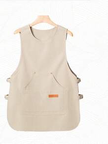 1 stuk gepersonaliseerd vest schort waterdicht en oliebestendig mode catering koffie supermarkt speciale werkkleding, schort voor keuken, thuis, schort vrouwen, vader vader cadeau, gepersonaliseerde cadeaus op maat