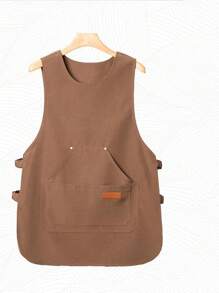 1 stuk gepersonaliseerd vest schort waterdicht en oliebestendig mode catering koffie supermarkt speciale werkkleding, schort voor keuken, thuis, schort vrouwen, vader vader cadeau, gepersonaliseerde cadeaus op maat