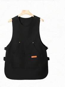1 stuk gepersonaliseerd vest schort waterdicht en oliebestendig mode catering koffie supermarkt speciale werkkleding, schort voor keuken, thuis, schort vrouwen, vader vader cadeau, gepersonaliseerde cadeaus op maat