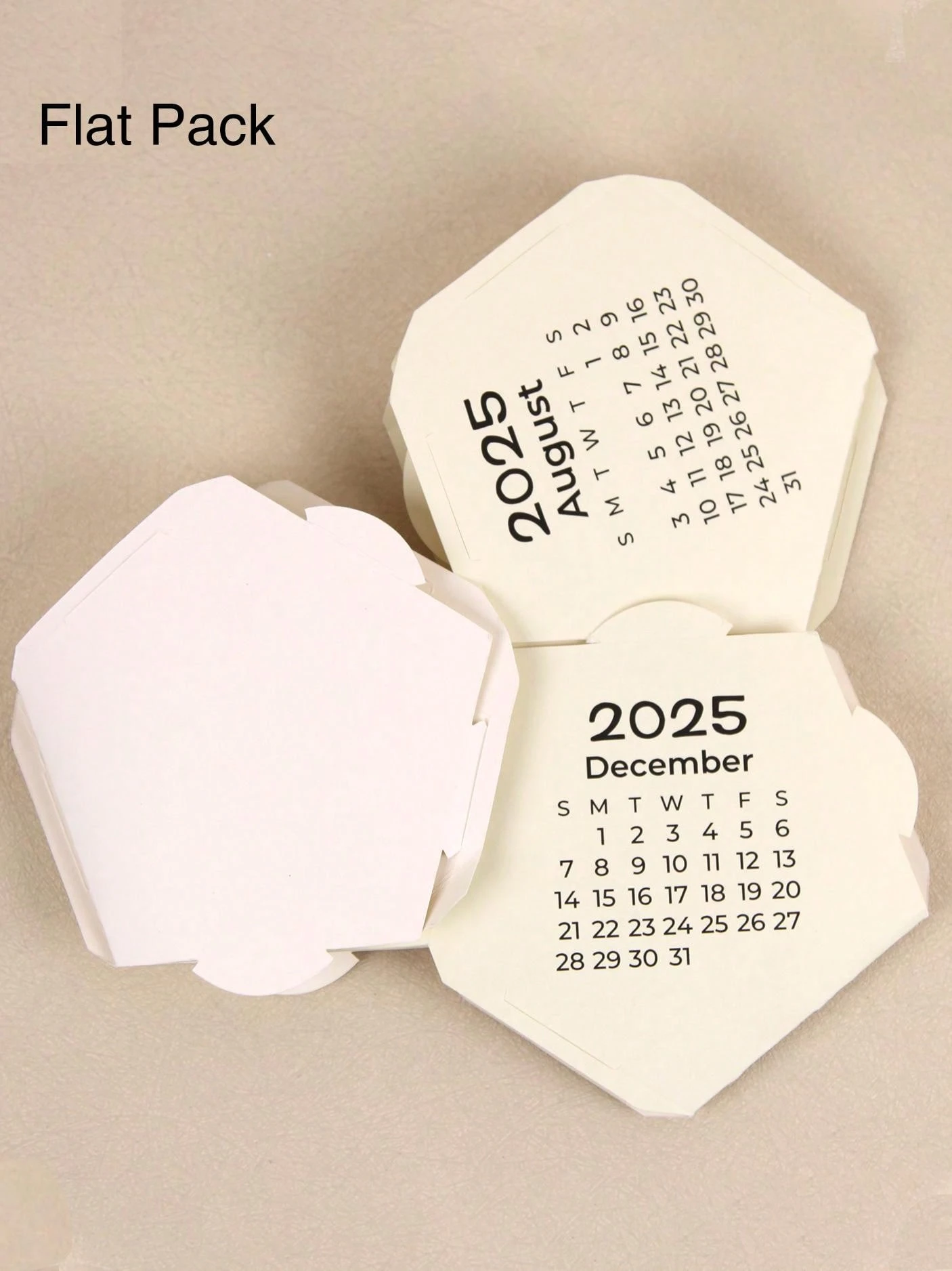 RIMEMO DIY 2025 Paper Folding Desk Calendar, Personal Desk Calendar DIY ...