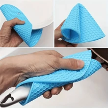 5pcs/Set Random Color Silicone Pads, Anti-Slip Heat Resistant Mat For Hot Dishes, Pans And Grills - Multifunctional Kitchen Accessories - Multicolor - View 6