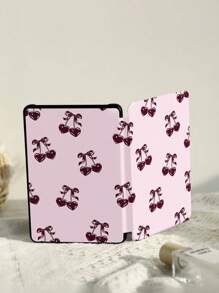 樱桃图案保护壳，适用于 Kindle 第 10 代 2019/Kindle（第 11 代-2024 年发布）（6 英寸）型号，自动唤醒/睡眠