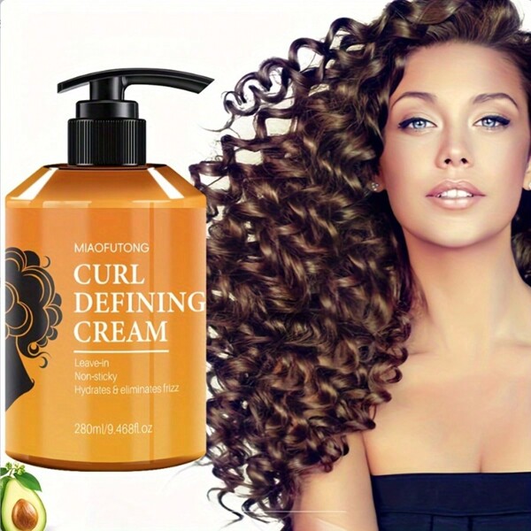 Easy Punk American Curl Defining Cream - Moroccan Argan Oil Infused, Moisturizing & Long-Lasting Styling For Wavy & Curly Hair