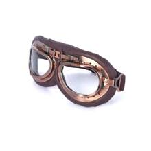 Retro-Style Motorcycle Helmet Goggles, Windproof Dustproof Riding Protective Glasses For Outdoor Cycling And Sports