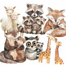 JAI IMAN 87-99pcs Stickers With Animals Themed Woodland Alphabet Animals, Ocean Creatures, Knitting, For Holiday Flag DIY, Album Decor, Greeting Card, Scrapbooking, Paper Craft, Junk Journal, Backgroud Pad, Bottle Stickers, Adventure Books