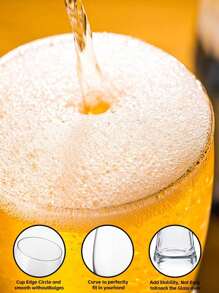 1 Piece, Personalized Glass Beer Mug, 16.91 Oz Glass Water Cup With Initials (A-Z) And Customizable Name, Iced Coffee Cup, Water Cup For Juice, Milk, Tea, Etc., Summer And Winter Wine Set, Christmas Gift