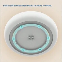 Anti-Skid Turntable Organizer, 360° Rotatable Turntable Display Rack, Pantry Organization Storage Tray, Multifunctional Spinning Rack For Cabinet Table Top - Grey 30CM - View 6