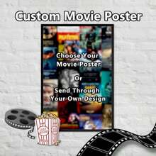 1pc/2pcs/3pcs Custom Movie Poster, Custom Unframed Movie Canvas Print, Movie Wall Art, Personalized Poster, Make Your Own Posters, Personalized Prints, Home Decor - Multicolor - View 1