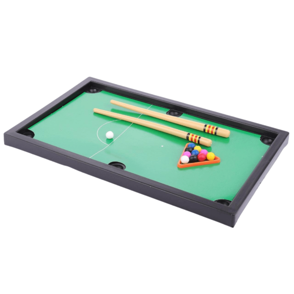 Mini Mesa De Sinuca Bilhar 35cm 16 Peças
