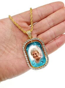 1 件个性化项链，送给男朋友、女朋友、情人节、父亲节、母亲节、感恩节、婚礼、光彩与优雅的礼物