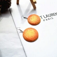 2 szt. Kolczyki z ciasteczkami, Realistyczne kolczyki z imitacją jedzenia, Kolczyki z ciasteczkami dla kobiet do codziennego noszenia, Prezent dla miłośników ciasteczek