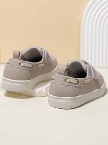 New Spring/Summer/Autumn Kids' Loafers With Hook-And-Loop, Non-Slip Wear-Resistant Sneakers, One-Push Casual Soft Sole Breathable Comfortable Driving Loafers