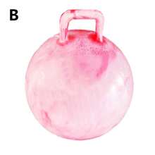 1 pieza Pelota inflable de ejercicio de rebote de 45cm con asa en forma de nube y arcoíris, pelota de yoga de PVC colorida