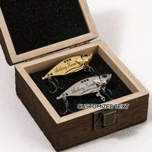 Custom Fishing Lure - Unique Personalized Gift For Dads, Uncles, And Husbands - Perfect For Father's Day, Anniversaries, And Special Occasions - Fish-Shaped Fishing Bait For Enthusiastic Anglers - Available In Two Sizes And Two Vibrant Colors Gifts Birthday Graduation, Multi-Functional, Adjustable, For Valentine's Day, For Anniversaries, For Weddings, , For Birthdays, For Father's Day, For Graduation, For Housewarming, Slow Summer Living,Xmas Decoration,High-Quality