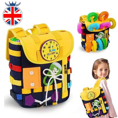 NetHong Children's Schoolbag Agers Primary School Bag Cartoon Large Capacity Backpack Montessori Felt Backpack