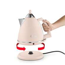 DeLonghi Argento Flora Electric Kettle 360 Swl Base Cord Storage Pink Appliance - Pink-Kettle - View 3