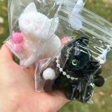 1 件 Squishy Cat 挤压玩具，Taba Squishy Cat Kawaii 粘性 Squishies 缓解压力的 Squishies 适合派对礼物，捏捏家庭 Squishy 玩具，坐立不安玩具 Squishy 适合成人 - 彩色 - 查看 4