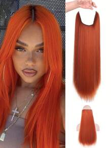 22 Inch Women's Everyday Straight Hair Extensions Fish Line Style Hair Extension Piece, Multiple Colours To Choose From, Easy To Use, Suitable For Parties, Raves - Multicolor - View 15