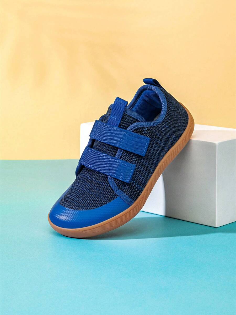 男童平底运动鞋，适合宽脚，跑步鞋采用网眼透气防滑橡胶鞋底，户外运动，休闲鞋，适合所有季节