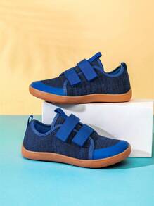 男童平底运动鞋，适合宽脚，跑步鞋采用网眼透气防滑橡胶鞋底，户外运动，休闲鞋，适合所有季节