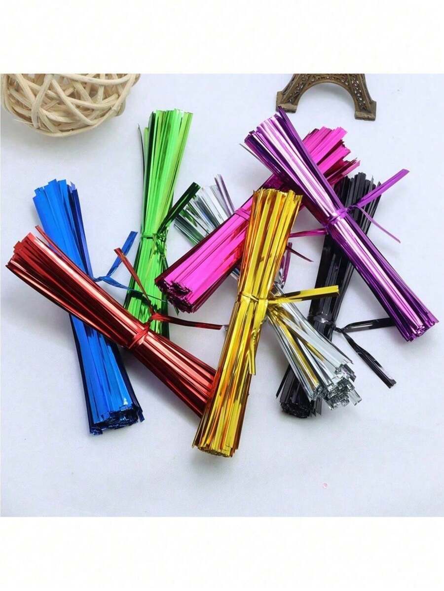 STOBAZA 1600 Stück Metall-Drahtbänder Bunt - Twist Ties Für Brotbeutel, Geschenkverpackung & Süßigkeiten