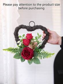 1pc Simulation Flower Garland Home Living Room Bedroom Wedding Valentine's Day Mother's Day Chinese New Year Party Decoration - Multicolor - View 12