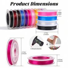 10pcs/Pack Multi-Color Elastic Beading String Cord, For Bracelet, Necklace, Jewelry Making, Clay Bead Stringing Arts And Crafts - Beading Wire - View 4