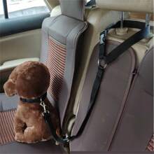 1pc Pet Retractable Adjustable Buffered Seat Belt Tether Leash, Dog Car Seat Belt Suitable For Large, Medium And Small Pets, Dog Seatbelt, Dog Car Seat, Beach, Sun, Travel
