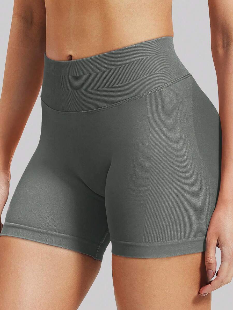 High-Waisted Tummy-Control Shorts, Hidden Scrunch Butt Lifting Skinny Shorts, Cycling Shorts, Women Tight Shorts, Gym Shorts Leggings - Multicolor - View 1
