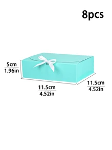 4 件/8 件粉色小丝带礼品盒（带蝴蝶结盖）、大号黑色纸板礼品盒、白色丝带礼品盒、蓝色礼品盒（适用于礼物、婚礼、母亲节、生日、手工制作、派对、纸杯蛋糕、圣诞节） - 紙本 - 查看 27
