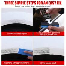 Bộ sửa chữa vết xước xe hơi - Sáp bảo vệ sơn, chất đánh bóng loại bỏ vết xước, bộ sửa chữa nhanh vết xước bảo dưỡng bề mặt xe - Nhiều màu - Xem 3