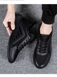 Tenis de moda para hombre, Tenis Hombre de Moda Sneakers Running Casual, Tenis deportivos antideslizantes para correr para hombre, tenis para caminar, Runner Tenis para Hombre, Tenis Antideslizantes para Hombre, ultraligeros, Transpirables, Informales, para Caminar, de Moda, de Malla, para Entrenamiento Deportivo - Negro - Ver 2